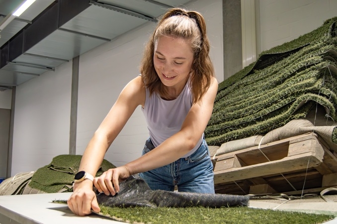 0909 Hochschule Aalen Kunststoffrasenrecycling