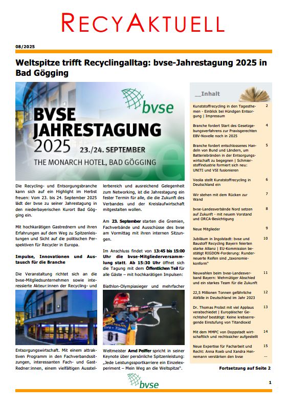 1908 Titel RecyAktuell August