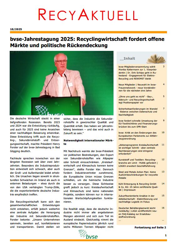 1908 Titel RecyAktuell August