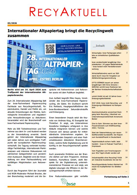 1908 Titel RecyAktuell August