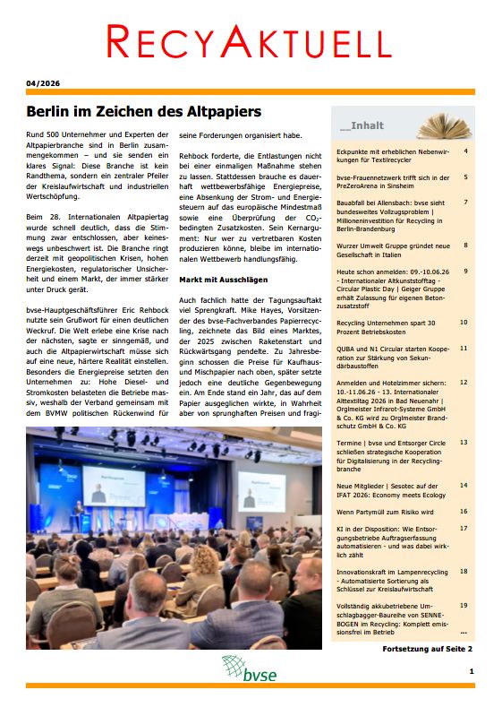 1908 Titel RecyAktuell August