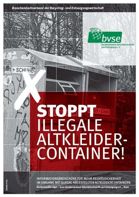 Titel illegale Altkleider Container